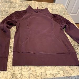Purple mock neck lululemon sweatshirt